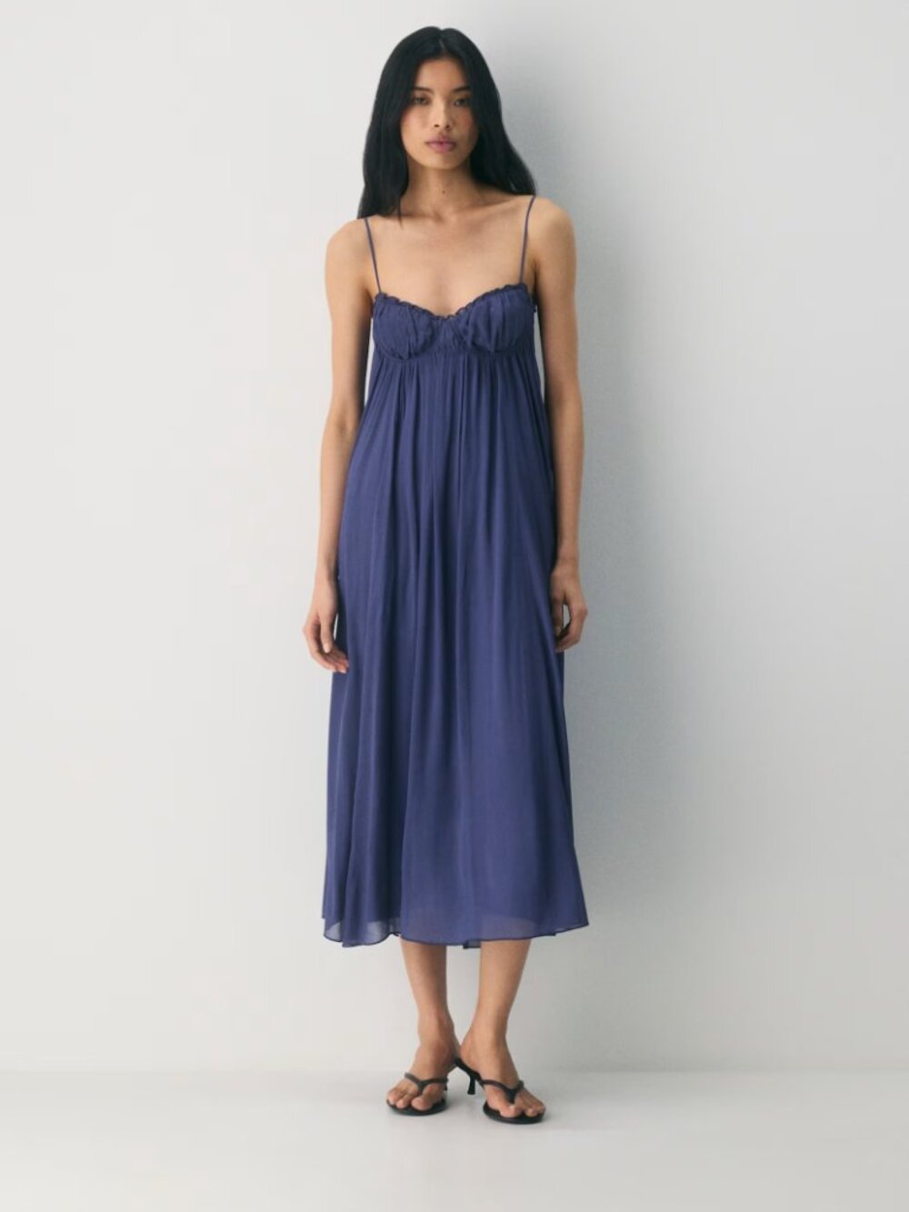 Aritzia Wilfred Ember Dress in Harbor Navy Size 6 New with Tags - Picture 15 of 16